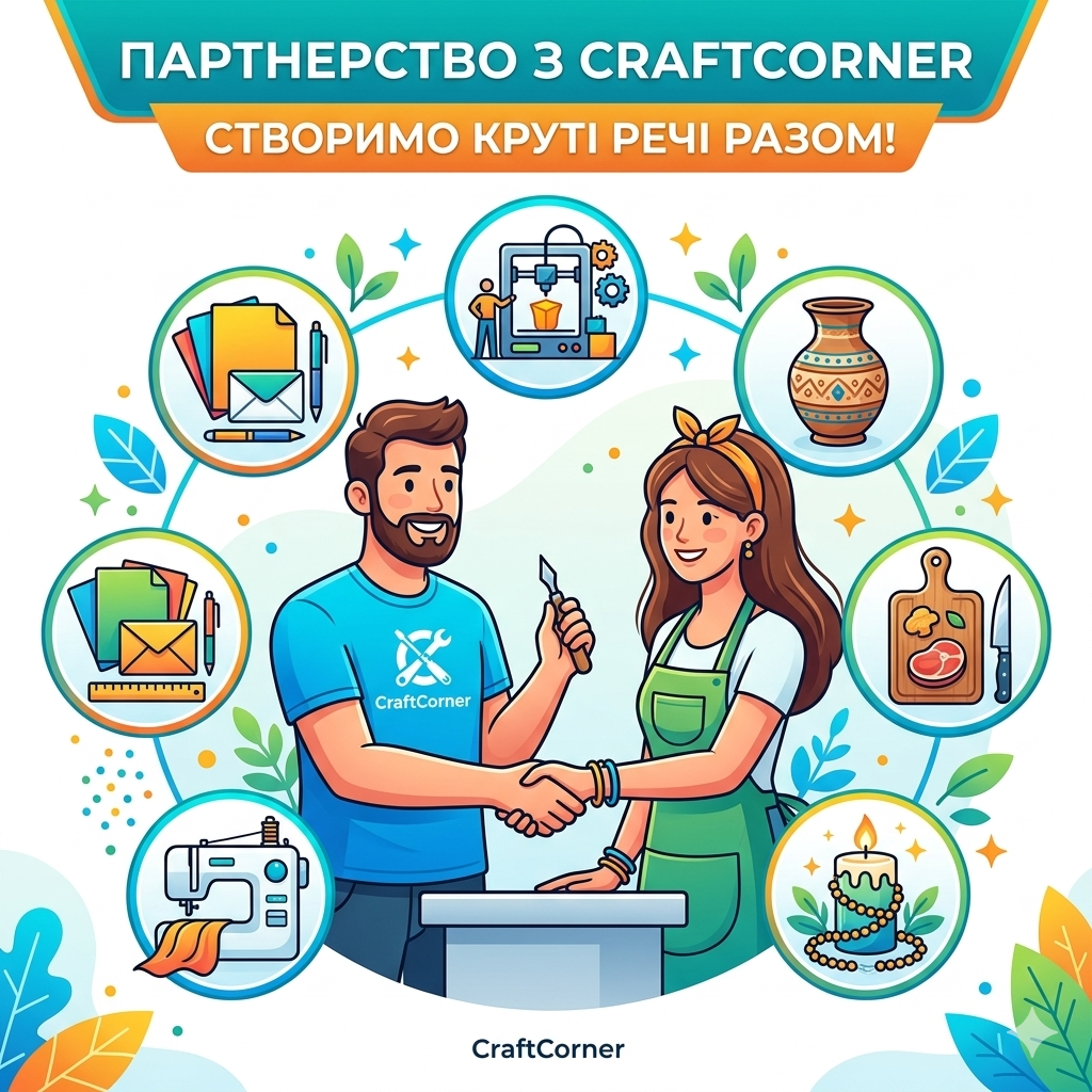 Давайте створювати круті речі разом! Партнерство з CraftCorner